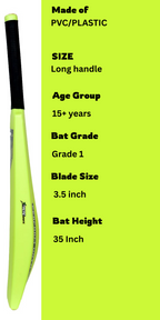 Xtreme Sports Fiber Cricket Bat - Neon Green Edition