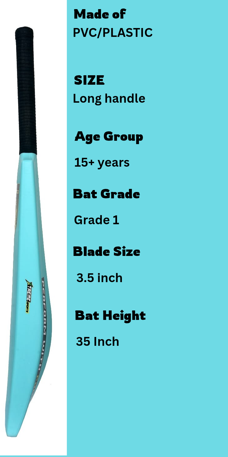 Xtreme Sports Fiber Cricket Bat - Sky Blue Edition
