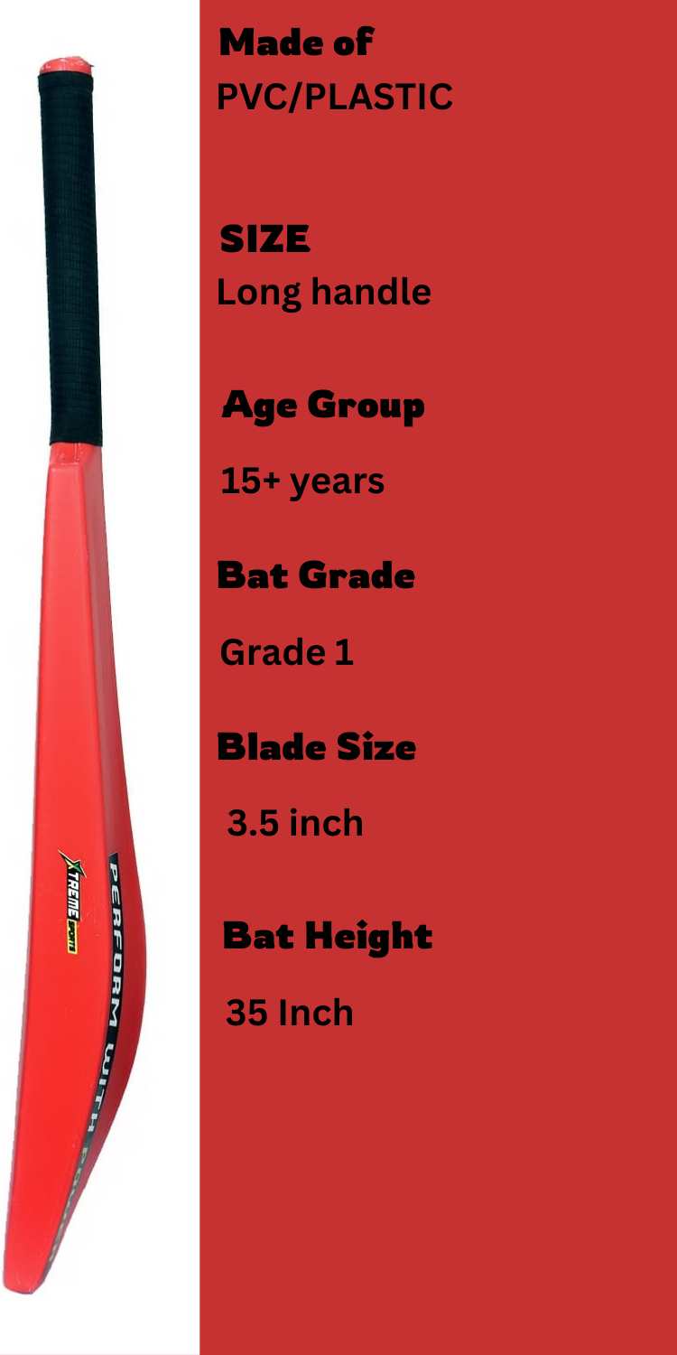 Xtreme Sports Fiber Cricket Bat - Scarlet Edition