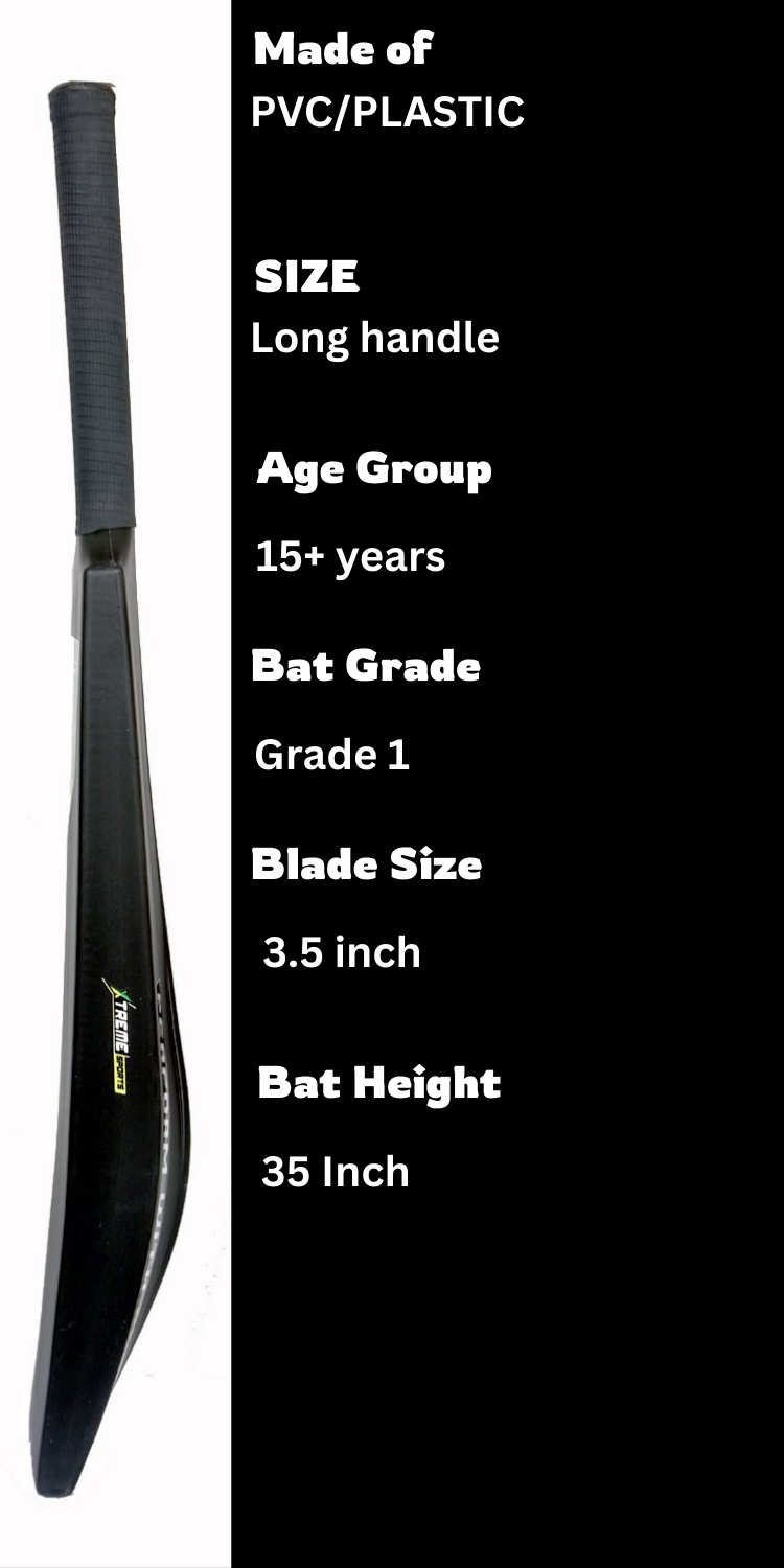 Xtreme Sports Fiber Cricket Bat - Phantom Black Edition